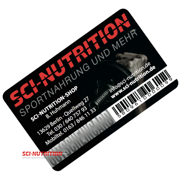 Gutscheincard 50€ - Sci Nutrition Shop